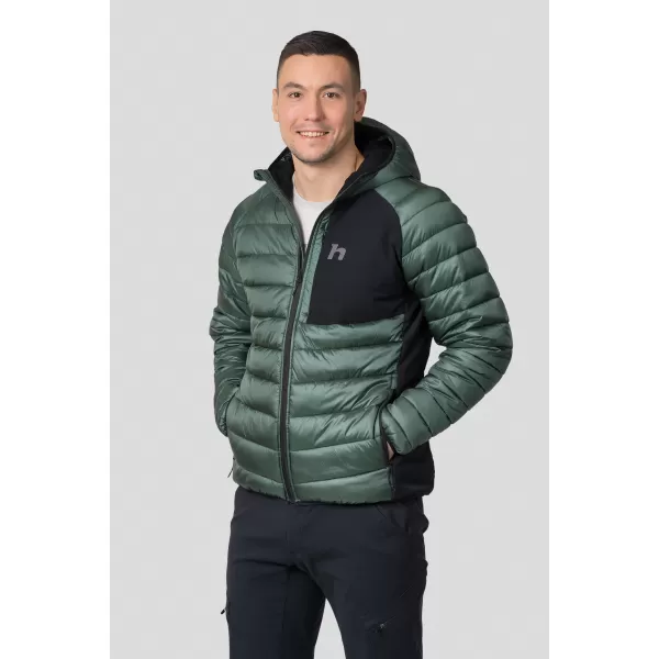  Jachetă pentru bărbați HANNAH REVEL HOODY PĂDURE ÎNTUNECATĂ/ANTRACIT 