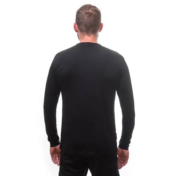  Tricou termic cu mânecă lungă pentru bărbați SENSOR MERINO ACTIVE PT VAN LIFE 22200024 NEGRU 