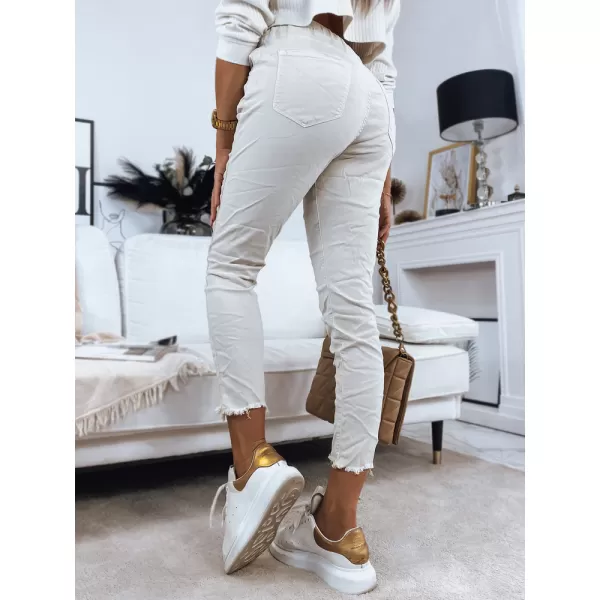  Pantalonii pentru doamne DSTREET UY1342 BEJ 