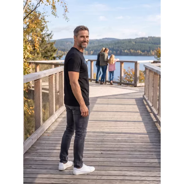  Pánské triko ALTISPORT CARRYOVER ALM165129 ČERNOMODRÁ 
