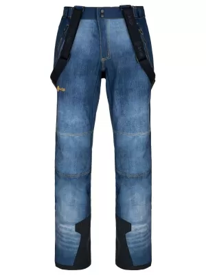 Pantaloni softshell pentru bărbați KILPI JEANSO-M SM0408KI ALBASTRU ÎNCHIS