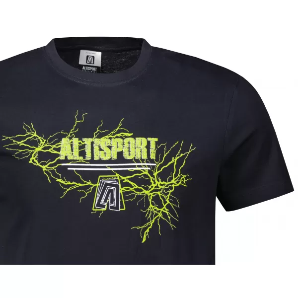  Pánské triko ALTISPORT CARRYOVER ALM165129 NÁMOŘNÍ MODRÁ 