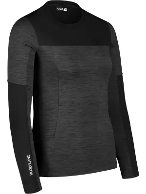 Tricou funcțional de damă NORDBLANC VIVACIOUS NBSFL7648 MELANGE GRI