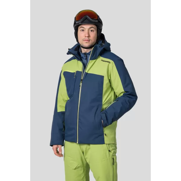  Jachetă pentru bărbați HANNAH KELTON BLEUMARIN LA MIEZUL NOPȚII/VERDE LIME 