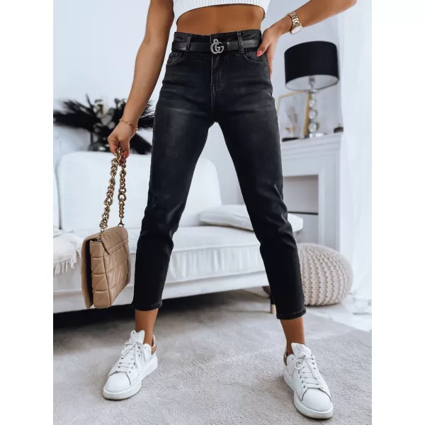  Pantalonii pentru doamne DSTREET UY1343 GRI ÎNCHIS 