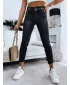 Pantalonii pentru doamne DSTREET UY1343 GRI ÎNCHIS