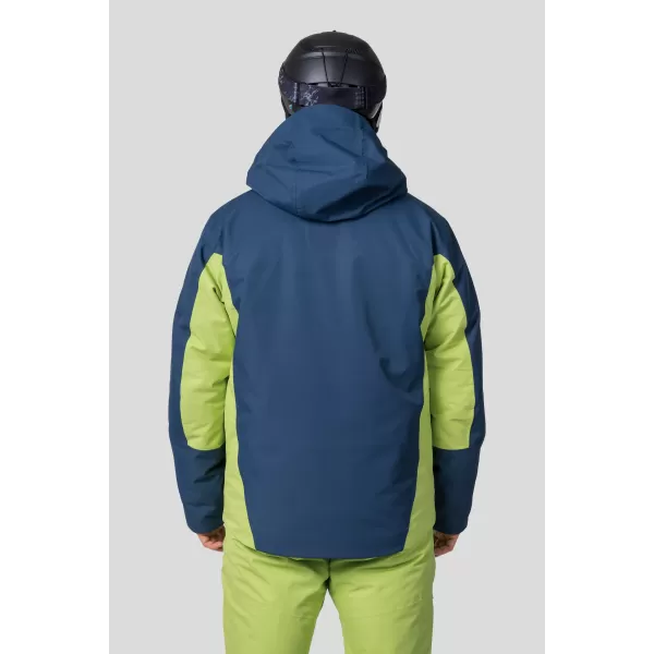  Jachetă pentru bărbați HANNAH KELTON BLEUMARIN LA MIEZUL NOPȚII/VERDE LIME 
