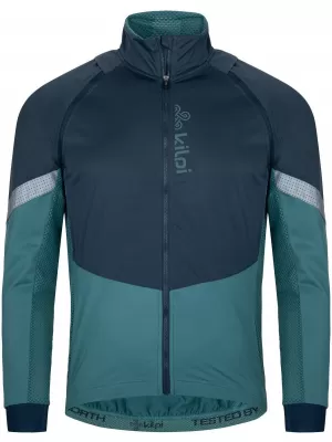 Jachetă softshell pentru bărbați KILPI ZAIN-M SM0122KI VERDE ÎNCHIS