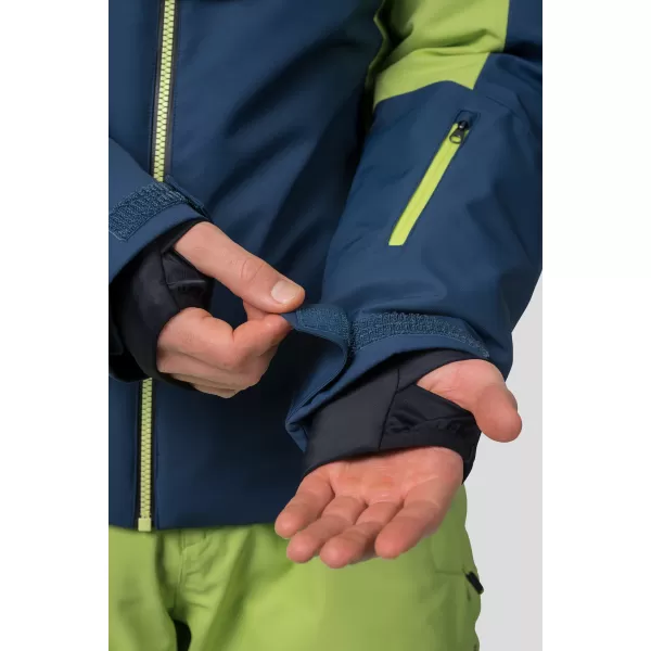  Jachetă pentru bărbați HANNAH KELTON BLEUMARIN LA MIEZUL NOPȚII/VERDE LIME 
