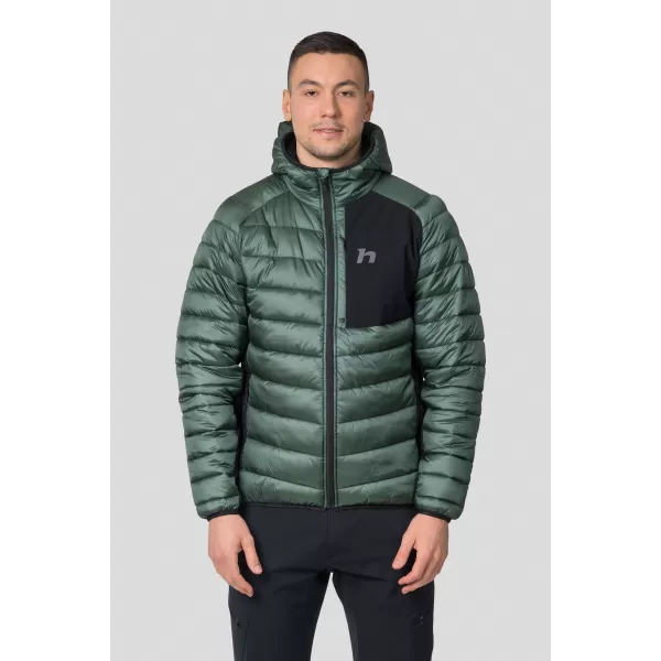  Jachetă pentru bărbați HANNAH REVEL HOODY PĂDURE ÎNTUNECATĂ/ANTRACIT 