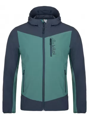 Jachetă softshell pentru bărbați KILPI BALANS-M SM0120KI VERDE ÎNCHIS