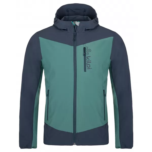  Jachetă softshell pentru bărbați KILPI BALANS-M SM0120KI VERDE ÎNCHIS 