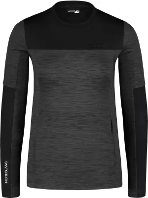 Tricou funcțional de damă NORDBLANC VIVACIOUS NBSFL7648 MELANGE GRI