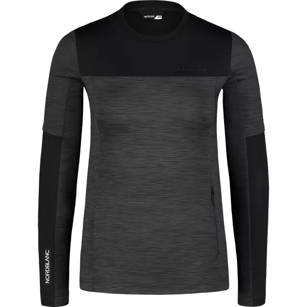  Tricou funcțional de damă NORDBLANC VIVACIOUS NBSFL7648 MELANGE GRI 