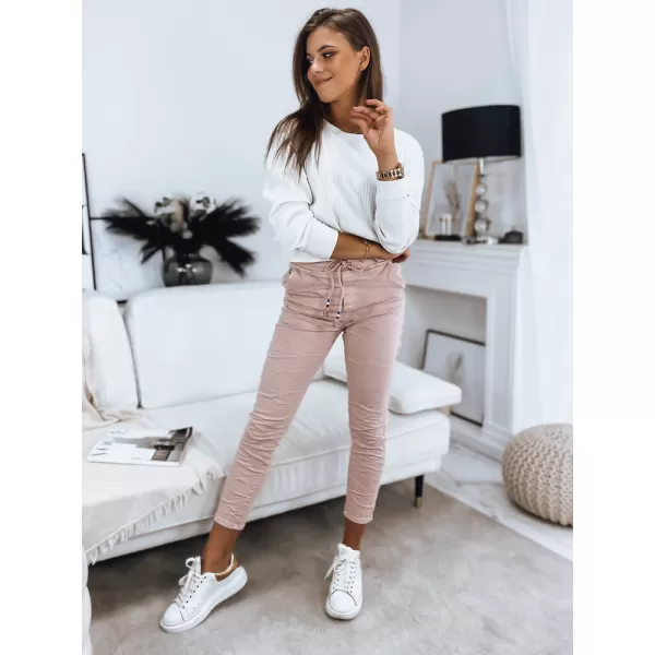  Pantalonii pentru doamne DSTREET UY1337 ROZ 