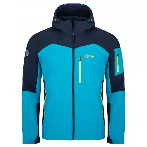  Jachetă softshell pentru bărbați KILPI PRESENA-M SM0125KI ALBASTRU 