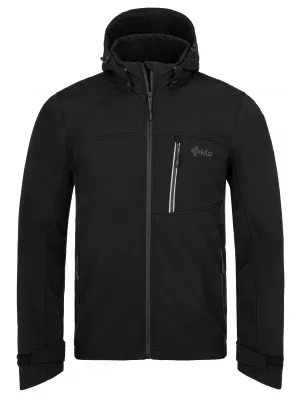 Jachetă softshell pentru bărbați KILPI RAVIO-M SM0126KI NEGRU