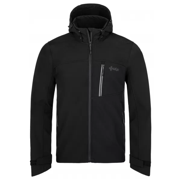  Jachetă softshell pentru bărbați KILPI RAVIO-M SM0126KI NEGRU 