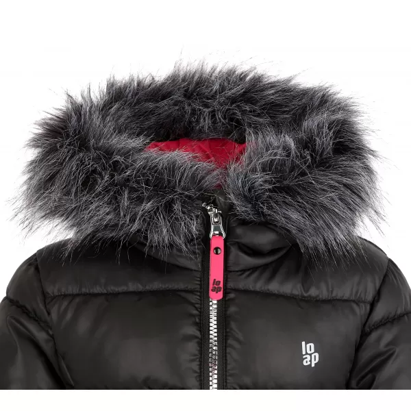  Palton de iarnă pentru copii LOAP INTIMOSS CLK2258 NEGRU 