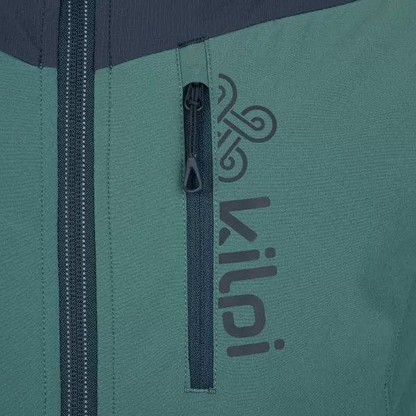  Jachetă softshell pentru bărbați KILPI BALANS-M SM0120KI VERDE ÎNCHIS 