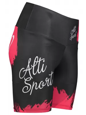 Jambiere scurte premium de damă ALTISPORT SWE/ALW01bS03 ROȘU
