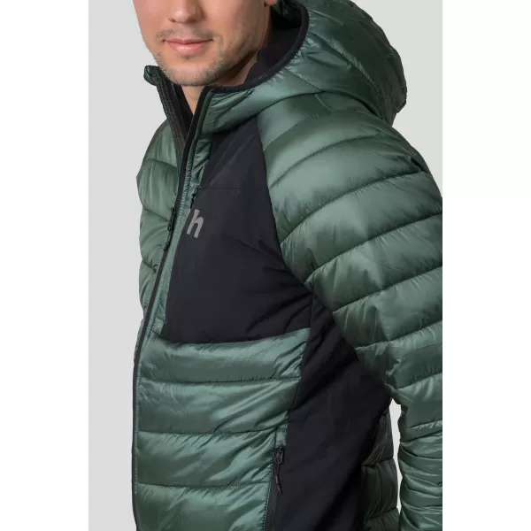  Jachetă pentru bărbați HANNAH REVEL HOODY PĂDURE ÎNTUNECATĂ/ANTRACIT 