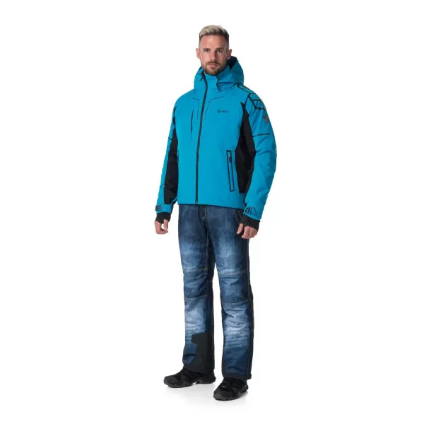  Pantaloni de schi pentru bărbați KILPI DENIMO-M SM0407KI ALBASTRU ÎNCHIS 