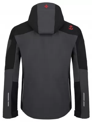Jachetă softshell pentru bărbați KILPI PRESENA-M SM0125KI GRI ÎNCHIS