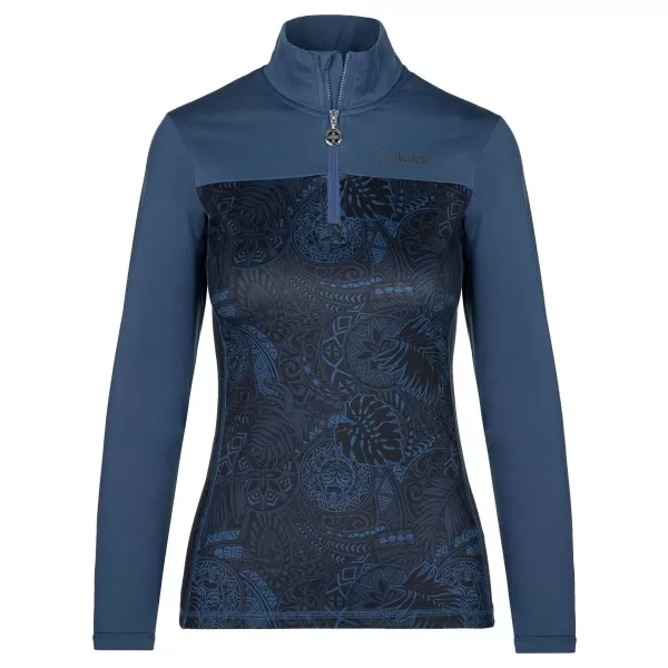  Tricou funcțional de damă cu mâneci lungi KILPI LEEMA-W SL0508KI ALBASTRU ÎNCHIS 