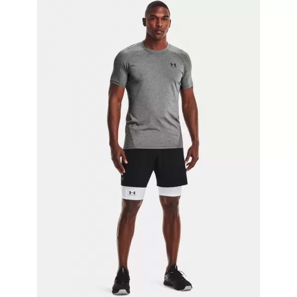  Pantaloni scurți de compresie pentru bărbați UNDER ARMOUR HG ARMOUR LNG SHORTS 1361602-100 ALB 