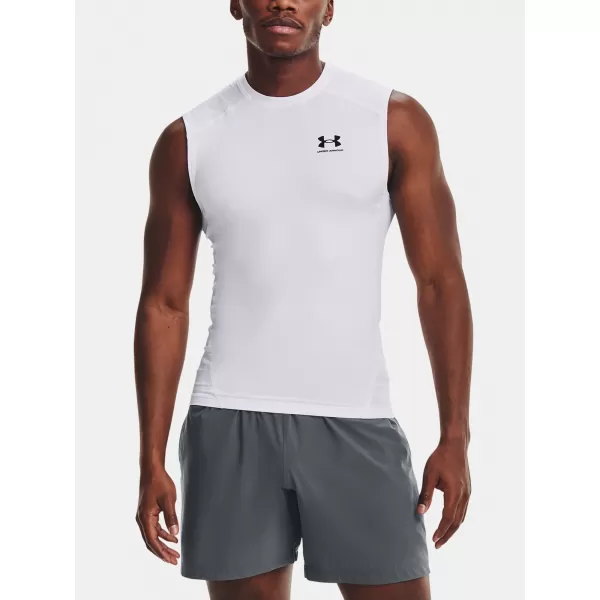  Maieu de compresie pentru bărbați UNDER ARMOUR HG ARMOUR COMP SL 1361522-100 ALB 