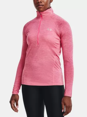 Tricou de dama UNDER ARMOUR TECH 1/2 ZIP - TWIST 1320128-676 ROZ