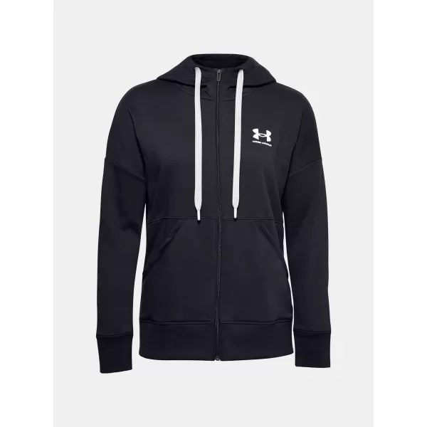 Hanorac de dama UNDER ARMOUR RIVAL FLEECE FZ HOODIE 1356400-001 NEGRU 