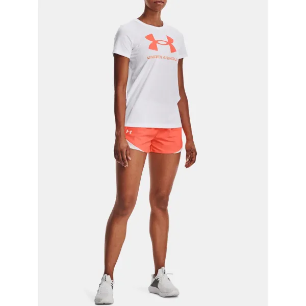  Tricou de dama UNDER ARMOUR UA SPORTSTYLE LOGO SS 1356305-107 ALB 