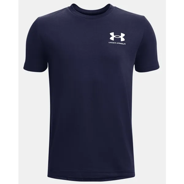  Tricou băieți UNDER ARMOUR UA SPORTSTYLE LEFT CHEST SS 1363280-410 ALBASTRU 