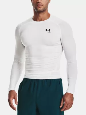 Cămașă de compresie pentru bărbați UNDER ARMOUR HG ARMOUR COMP LS 1361524-100 ALB