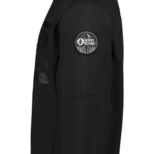  Jachetă softshell pentru bărbați NORDBLANC DECOMPONATE NBSSM7644 NEGRU DE CRISTAL 