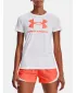 Tricou de dama UNDER ARMOUR UA SPORTSTYLE LOGO SS 1356305-107 ALB