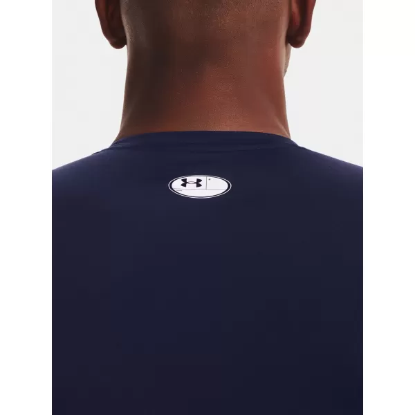  Cămașă de compresie pentru bărbați UNDER ARMOUR HG ARMOUR COMP SS 1361518-410 ALBASTRU 