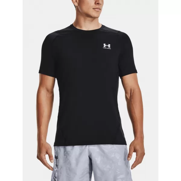  Tricou pentru bărbați UNDER ARMOUR HG ARMOUR FITTED SS 1361683-001 NEGRU 