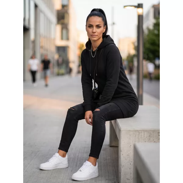  Hanorac prelungit dama MALFINI SNAP 419 NEGRU 