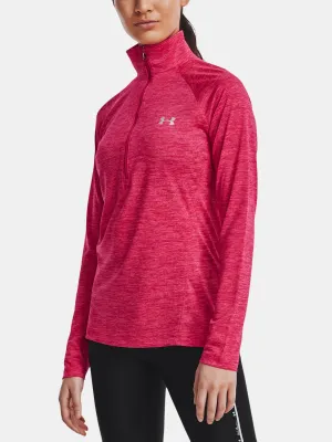 Tricou de dama UNDER ARMOUR TECH 1/2 ZIP - TWIST 1320128-975 ROZ