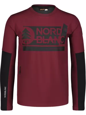 Jachetă softshell pentru bărbați NORDBLANC DECOMPONATE NBSSM7644 BURGUNDIA