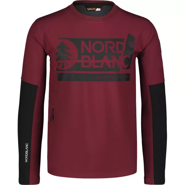  Jachetă softshell pentru bărbați NORDBLANC DECOMPONATE NBSSM7644 BURGUNDIA 