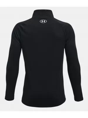 Tricou băieți UNDER ARMOUR TECH 2.0 1/2 ZIP 1363286-001 NEGRU