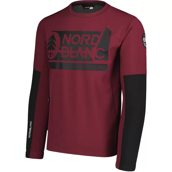  Jachetă softshell pentru bărbați NORDBLANC DECOMPONATE NBSSM7644 BURGUNDIA 