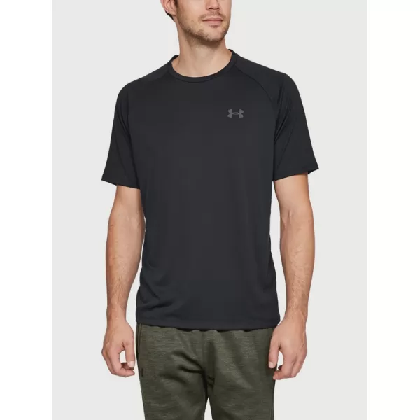  Tricou pentru bărbați UNDER ARMOUR TECH 2.0 SS TEE 1326413-001 NEGRU 