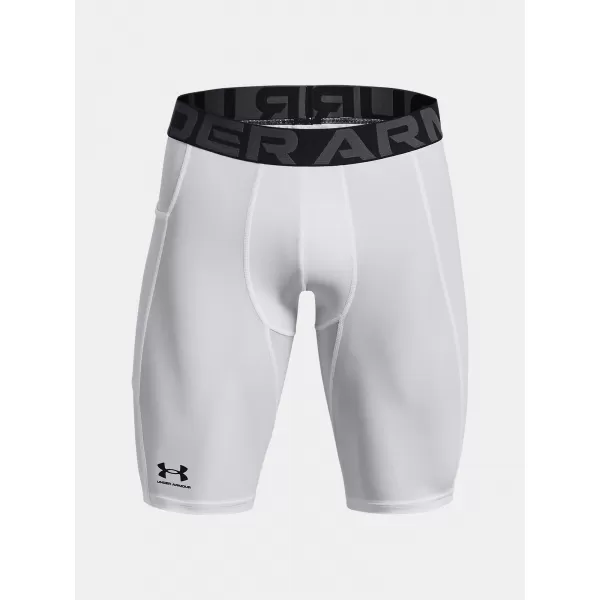  Pantaloni scurți de compresie pentru bărbați UNDER ARMOUR HG ARMOUR LNG SHORTS 1361602-100 ALB 