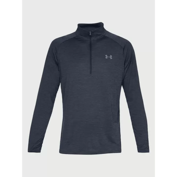  Tricou pentru bărbați UNDER ARMOUR TECH 2.0 1/2 ZIP 1328495-409 ALBASTRU 