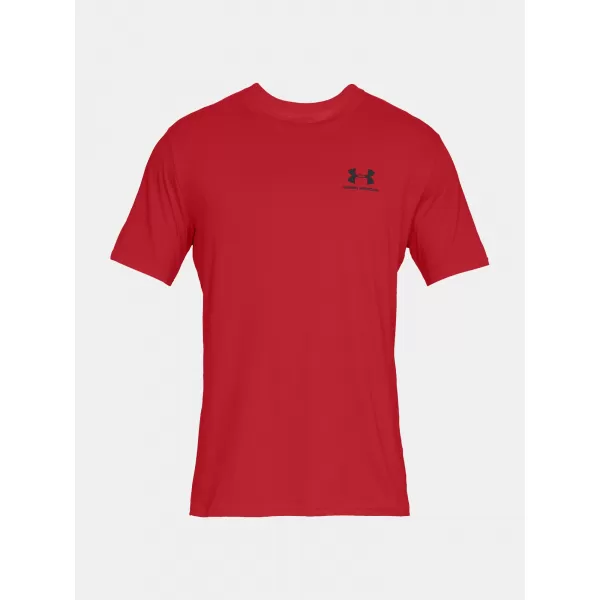  Tricou pentru bărbați UNDER ARMOUR SPORTSTYLE LEFT CHEST SS 1326799-600 ROŞU 